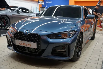 BMW4시리즈 포인트랩핑 스타일 살리는 그릴크롬죽이기 / 하남, 광주, 송파
