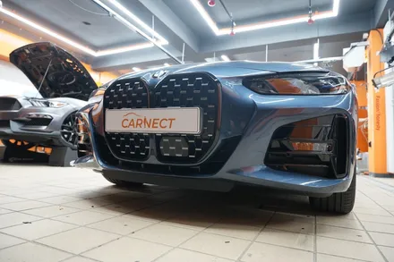 BMW4시리즈 포인트랩핑 스타일 살리는 그릴크롬죽이기 / 하남, 광주, 송파