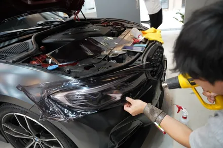BMW 330i 실내랩핑 라이트필름 (용인 수원 안양) / 하남, 광주, 송파