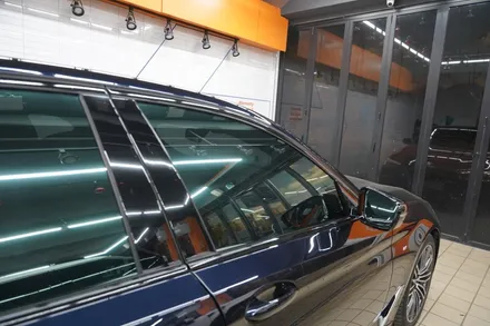 BMW 5시리즈 크롬죽이기, 자동차 실내 랩핑 / 하남시 감북동