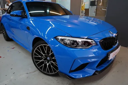 BMW M2 전체랩핑 인텐스블루 (판교 전체랩핑) / 하남, 광주, 송파