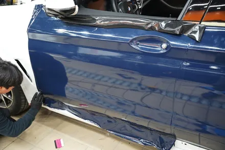 BMWX4전체랩핑 3M보트블루와 유광블랙 크롬죽이기 킹조합 / 하남, 광주, 송파