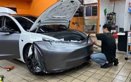 테슬라 모델3 랩핑 제거 후 컬러 PPF로 변신! 비용은? / 하남시 감북동