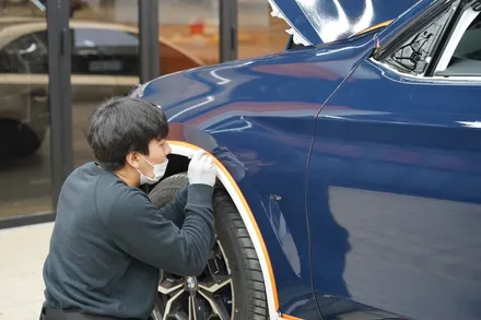 BMWX4전체랩핑 3M보트블루와 유광블랙 크롬죽이기 킹조합 / 하남, 광주, 송파