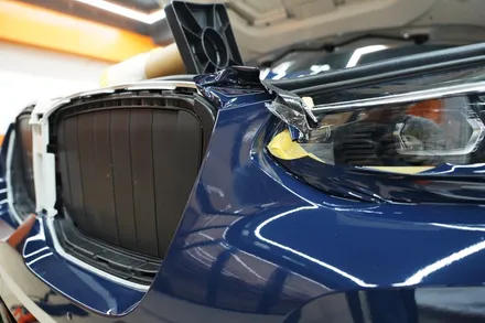 BMWX4전체랩핑 3M보트블루와 유광블랙 크롬죽이기 킹조합 / 하남, 광주, 송파