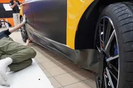 BMW M135i 전체랩핑 3M 사틴 골드더스트블랙 이거 대박일세 / 하남, 광주, 송파