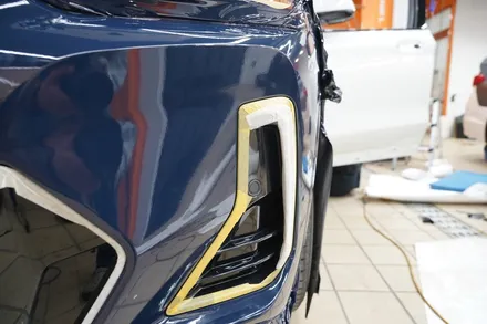 BMWX4전체랩핑 3M보트블루와 유광블랙 크롬죽이기 킹조합 / 하남, 광주, 송파