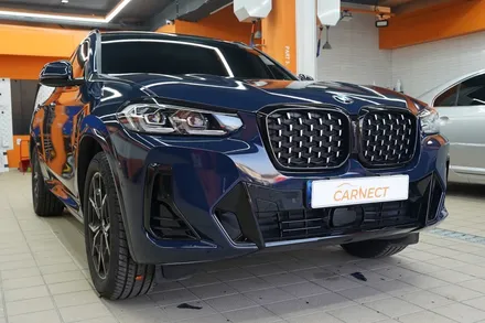 BMWX4전체랩핑 3M보트블루와 유광블랙 크롬죽이기 킹조합 / 하남, 광주, 송파