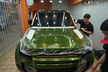 랜드로버 디펜더 전체 랩핑 분당 경기 시공후기 / 하남, 광주, 송파