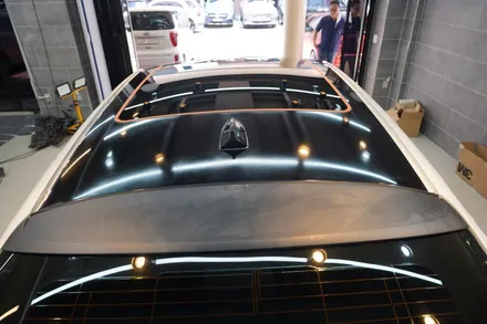 BMW 5GT 새 차처럼 변신 가능한 카본블랙 포인트 랩핑(루프, 필러) / 하남, 광주, 송파