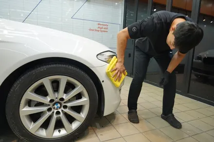 BMW 5시리즈 광택, 유리막코팅과 실내랩핑까지(송파 천호 하남) / 하남, 광주, 송파
