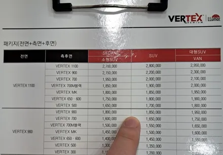 신차패키지 버텍스 900 틴팅 그랜저 차량 보호 솔루션 / 하남시 감북동