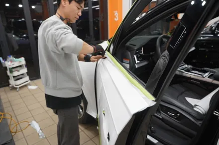 2023 아우디 Q7 화이트펄 전체랩핑로 깔끔하게 변신했습니다 / 하남, 광주, 송파