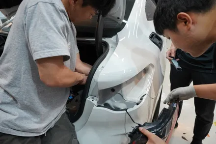 BMW 전체랩핑 4시리즈 사틴블랙 풀랩핑 / 하남, 광주, 송파