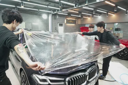 분당PPF BMW530i 본넷과 도어 시공작업 / 하남, 광주, 송파