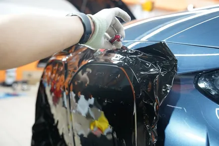 BMW4시리즈 포인트랩핑 스타일 살리는 그릴크롬죽이기 / 하남, 광주, 송파