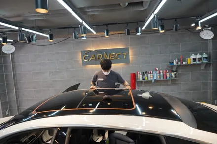 BMW 5GT 새 차처럼 변신 가능한 카본블랙 포인트 랩핑(루프, 필러) / 하남, 광주, 송파
