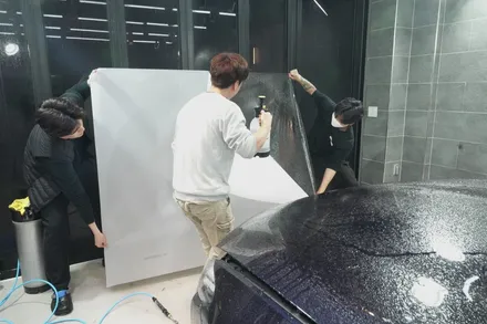 분당PPF BMW530i 본넷과 도어 시공작업 / 하남, 광주, 송파