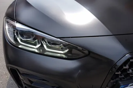 BMW 전체랩핑 4시리즈 사틴블랙 풀랩핑 / 하남, 광주, 송파