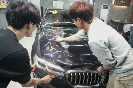 분당PPF BMW530i 본넷과 도어 시공작업 / 하남, 광주, 송파