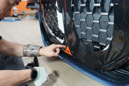BMW4시리즈 포인트랩핑 스타일 살리는 그릴크롬죽이기 / 하남, 광주, 송파