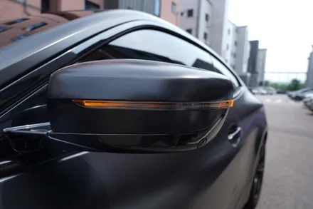 BMW 전체랩핑 4시리즈 사틴블랙 풀랩핑 / 하남, 광주, 송파