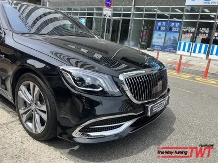 벤츠 W222 S500 전기형 → 후기형 마이바흐 컨버전 작업, 신품 언더커버까지 적용