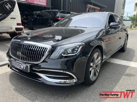 벤츠 W222 S500 전기형 → 후기형 마이바흐 컨버전 작업, 신품 언더커버까지 적용