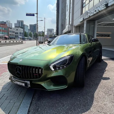 벤츠 AMG GT 랩핑 맘바그린 컬러로 고민 해결 / 서울 송파