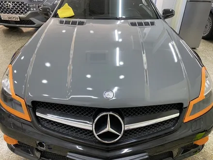 잠실랩핑전문  벤츠 sl63amg 공구리색상 전체랩핑 / 서울 송파구
