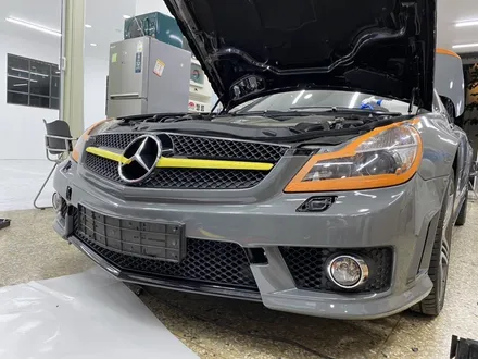잠실랩핑전문  벤츠 sl63amg 공구리색상 전체랩핑 / 서울 송파구