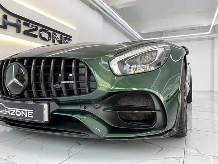 도장같은 랩핑 벤츠 amg gts 이노즈텍 미드나잇그린 전체랩핑 / 서울 송파구