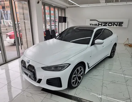 BMW I4 전기차 잘 어울리는 무광 랩핑 가격 아깝지 않아요 / 서울 송파
