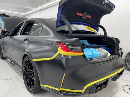 BMW M3 사틴블랙 전체 랩핑 시공으로 달라진 존재감 / 서울 송파