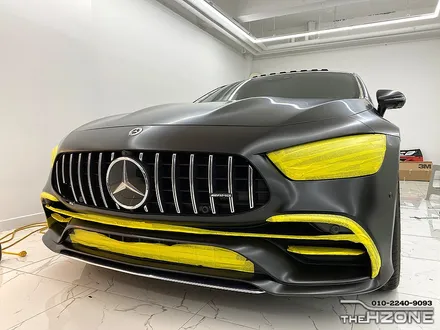 송파랩핑 벤츠 amg gt43 무광 사틴블랙 만족도 높은 전체랩핑 / 서울 송파구