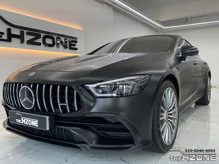 송파랩핑 벤츠 amg gt43 무광 사틴블랙 만족도 높은 전체랩핑 / 서울 송파구
