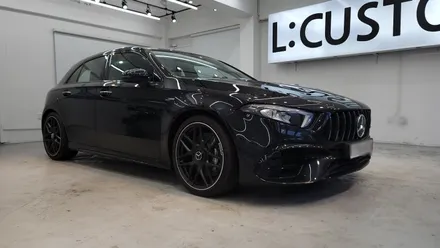 포켓로켓 벤츠 A45AMG 신차패키지 엑스펠 XR PLUS 썬팅 브릴라 유리막코팅의 완벽한 조합 / 부산 금정