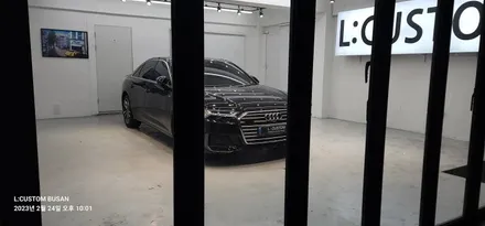 블랙의 아우디 A6를 위한 썬팅! 글라스틴트 로데 부산 금정구썬팅 / 부산 금정