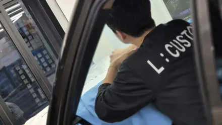 부산 금정구 하버캠프 신차패키지 제네시스GV80 블랙팩 크롬죽이기 / 부산 금정