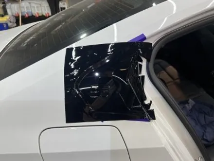 [포항 대잠동 랩핑] BMW5 몰딩 광택 붕괴로 입고 / 경남 포항