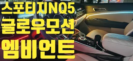 창원 비노출 엠비언트 전문점  튜닝가라지  스포티지NQ5                글로우모션 엠비언트 / 창원 의창구