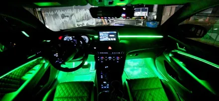 창원 비노출 엠비언트전문점 튜닝가라지 [제네시스 G70]                 RGB   엠비언트를 완전 깔끔한 비노출로 ~~!!!! / 창원 의창구
