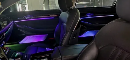 비노출 엠비언트 전문점 창원 튜닝가라지에서 만들어진                               EQ900 G90 글로우모션 엠비언트!!! / 창원 의창구