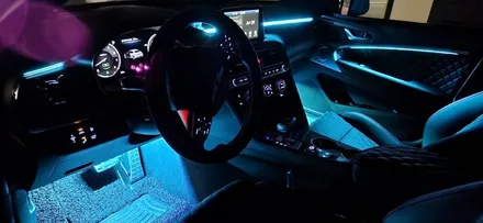 창원 비노출 엠비언트전문점 튜닝가라지 [제네시스 G70]                 RGB   엠비언트를 완전 깔끔한 비노출로 ~~!!!! / 창원 의창구