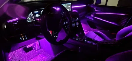 창원 비노출 엠비언트전문점 튜닝가라지 [제네시스 G70]                 RGB   엠비언트를 완전 깔끔한 비노출로 ~~!!!! / 창원 의창구