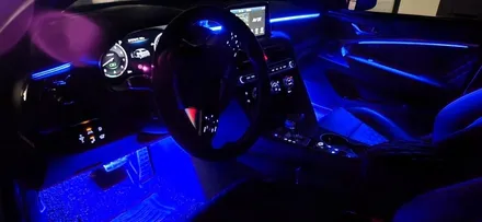 창원 비노출 엠비언트전문점 튜닝가라지 [제네시스 G70]                 RGB   엠비언트를 완전 깔끔한 비노출로 ~~!!!! / 창원 의창구