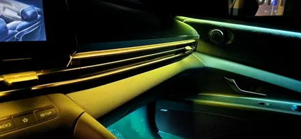 아반떼 N라인 전용수제몰딩방식 으로 글로우모션 엠비언트 뿌시기!! / 창원 의창구
