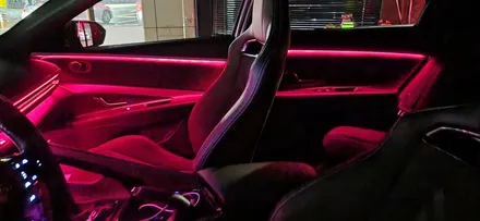 아반떼 N라인 전용수제몰딩방식 으로 글로우모션 엠비언트 뿌시기!! / 창원 의창구