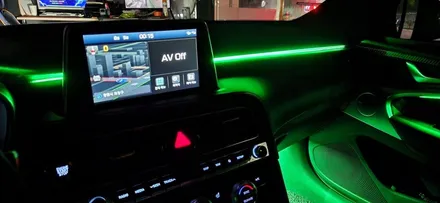 창원 비노출 엠비언트전문점 튜닝가라지 [제네시스 G70]                 RGB   엠비언트를 완전 깔끔한 비노출로 ~~!!!! / 창원 의창구