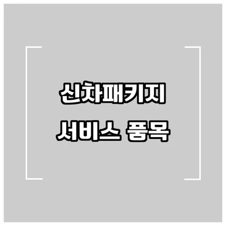 [공지] 창원 이런튜닝 신차패키지 서비스 품목 소개 / 창원시 성산구